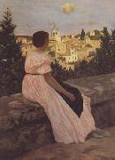 Frederic Bazille The Pink Dress (mk06) Sweden oil painting artist
